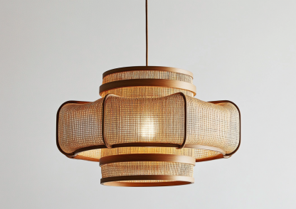 Nordic restaurant chandeliers, Japanese solid wood tatami, tea room study, hotel private room, log style homestay bedroom lamps - Image 4