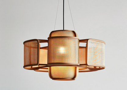 Nordic restaurant chandeliers, Japanese solid wood tatami, tea room study, hotel private room, log style homestay bedroom lamps - Image 2