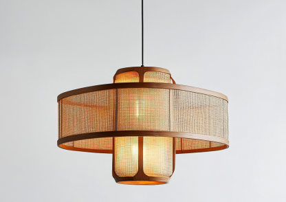 Hemp rope chandelier, wabi-sabi style living room, homestay, hotel lobby, Southeast Asian Japanese hand-woven restaurant chandelier - Image 2