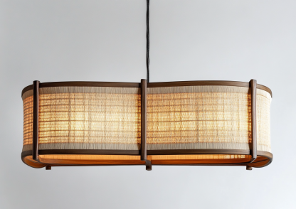 Wabi-sabi style rattan dining room chandelier, living room and bedroom bedside lamp, modern, simple, light luxury and high-end standing table lamp - Image 2