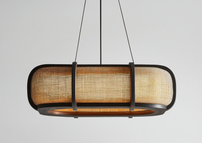 Wabi-sabi style rattan chandelier, dining room bar counter, living room, Southeast Asian creative and simple bedroom, dining room, bamboo weaving lamps - Image 5