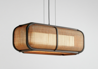 Wabi-sabi style rattan chandelier, dining room bar counter, living room, Southeast Asian creative and simple bedroom, dining room, bamboo weaving lamps - Image 4