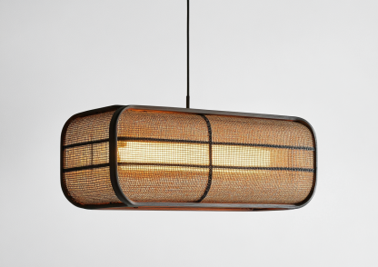 Wabi-sabi style rattan chandelier, dining room bar counter, living room, Southeast Asian creative and simple bedroom, dining room, bamboo weaving lamps - Image 3