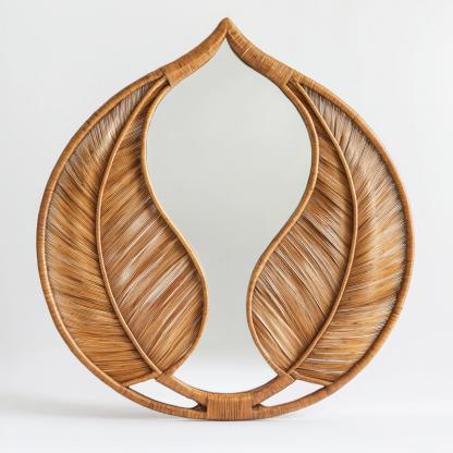 Retro makeup mirror, dressing mirror, wall-mounted, bedroom, bathroom, entrance, dressing table decoration, light luxury half-length mirror, high definition