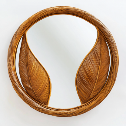 Wicker round mirror, wicker pendant, wicker decoration, wicker pendant, wicker decoration, wicker pendant - Image 11