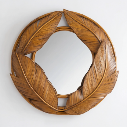 Makeup mirror with hanging, retractable, light lamp, round O-shaped, light luxury European-style hanging piece by the bedside, creative living room, hotel entrance - Image 11