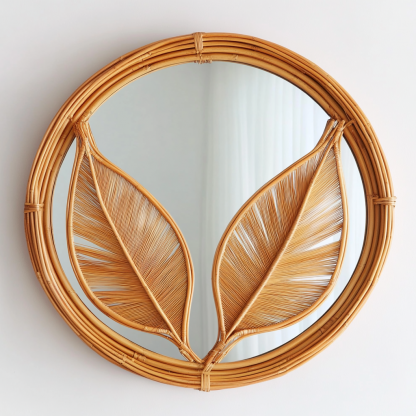 Chinese-style retro makeup mirror, French bedroom mirror with light, smart anti-fog wall-mounted mirror, water drop bathroom mirror - Image 10