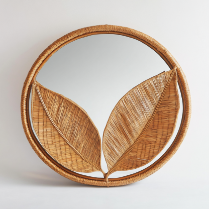 Retro makeup mirror, dressing mirror, wall-mounted, bedroom, bathroom, entrance, dressing table decoration, light luxury half-length mirror, high definition - Image 13