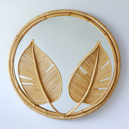 Retro makeup mirror, dressing mirror, wall-mounted, bedroom, bathroom, entrance, dressing table decoration, light luxury half-length mirror, high definition - Image 11
