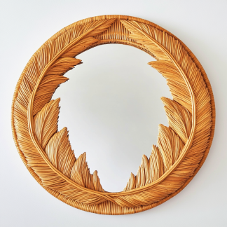 French retro oval bathroom mirror, dressing mirror, wall art hanging mirror, L smart wall-mounted bathroom, European style