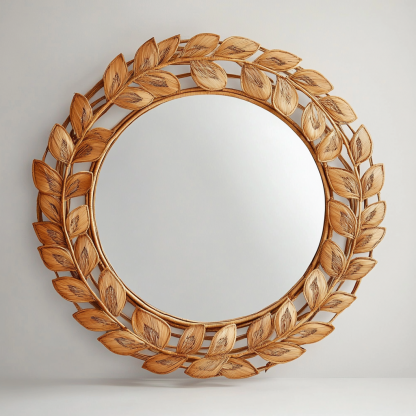 Medieval bathroom mirror decorative mirror, bedroom American-style minimalist washbasin mirror, artistic makeup mirror - Image 9