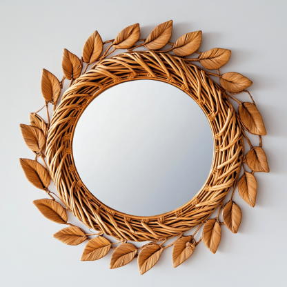 Medieval bathroom mirror decorative mirror, bedroom American-style minimalist washbasin mirror, artistic makeup mirror - Image 6
