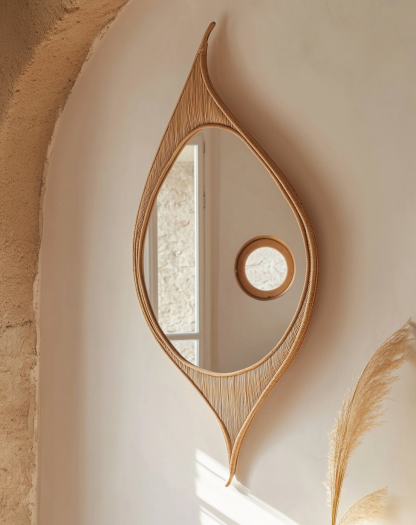 Retro makeup mirror, dressing mirror, wall-mounted, bedroom, bathroom, entrance, dressing table decoration, light luxury half-length mirror, high definitionRetro makeup mirror, dressing mirror, wall-mounted, bedroom, bathroom, entrance, dressing table decoration, light luxury half-length mirror, high definition - Image 7