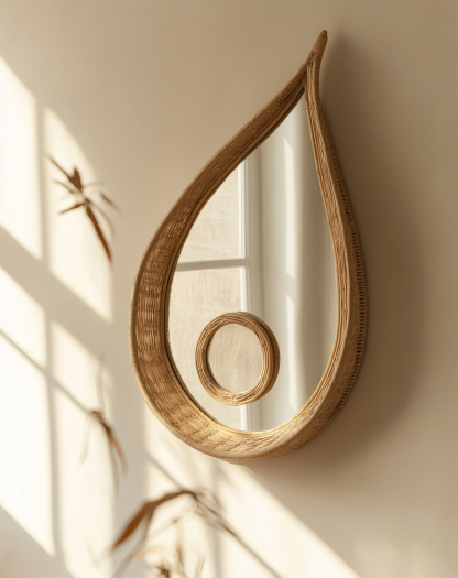 Retro makeup mirror, dressing mirror, wall-mounted, bedroom, bathroom, entrance, dressing table decoration, light luxury half-length mirror, high definitionRetro makeup mirror, dressing mirror, wall-mounted, bedroom, bathroom, entrance, dressing table decoration, light luxury half-length mirror, high definition - Image 9