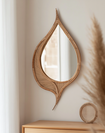 Retro makeup mirror, dressing mirror, wall-mounted, bedroom, bathroom, entrance, dressing table decoration, light luxury half-length mirror, high definitionRetro makeup mirror, dressing mirror, wall-mounted, bedroom, bathroom, entrance, dressing table decoration, light luxury half-length mirror, high definition - Image 8