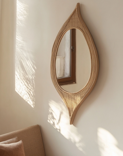 Solid wood new Chinese-style French metal dressing mirror, light luxury wabi-sabi style fitting and makeup mirror - Image 8