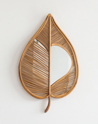European-style modern flower-shaped leaf decorative mirror, bathroom mirror, European-style frame mirror, wall-mounted mirror - Image 5