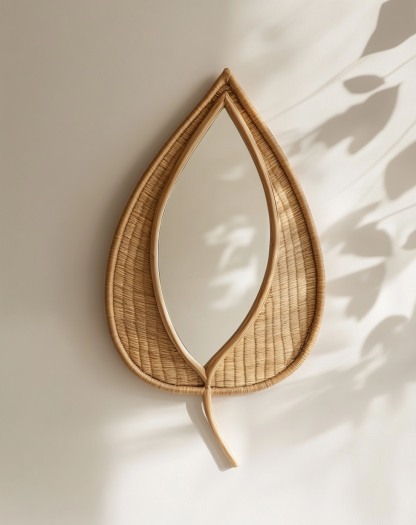 Solid wood new Chinese-style French metal dressing mirror, light luxury wabi-sabi style fitting and makeup mirror - Image 3