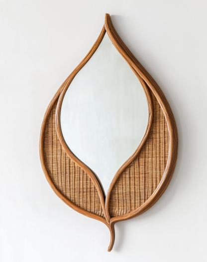 Retro makeup mirror, dressing mirror, wall-mounted, bedroom, bathroom, entrance, dressing table decoration, light luxury half-length mirror, high definitionRetro makeup mirror, dressing mirror, wall-mounted, bedroom, bathroom, entrance, dressing table decoration, light luxury half-length mirror, high definition - Image 2