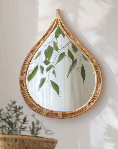 Makeup mirror with hanging, retractable, light lamp, round O-shaped, light luxury European-style hanging piece by the bedside, creative living room, hotel entrance - Image 8