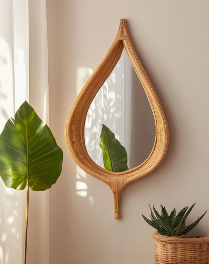 Makeup mirror with hanging, retractable, light lamp, round O-shaped, light luxury European-style hanging piece by the bedside, creative living room, hotel entrance - Image 7