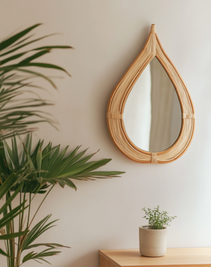 Medieval bathroom mirror decorative mirror, bedroom American-style minimalist washbasin mirror, artistic makeup mirror - Image 6