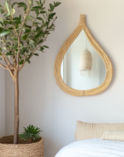 European-style modern flower-shaped leaf decorative mirror, bathroom mirror, European-style frame mirror, wall-mounted mirror - Image 4