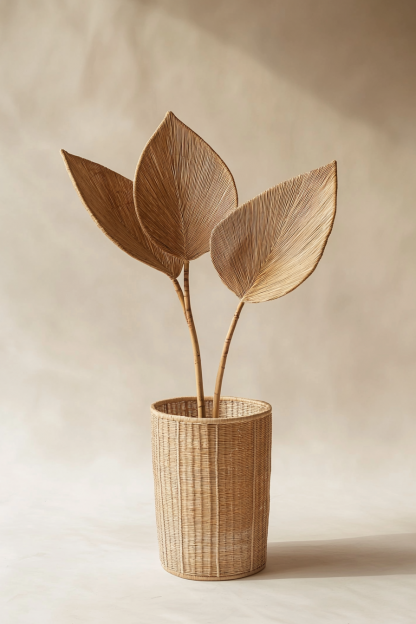 Bamboo weaving is used to decorate the tea tasting table, Chinese-style homestay restaurant, Japanese-style guest dining and tea room - Image 7
