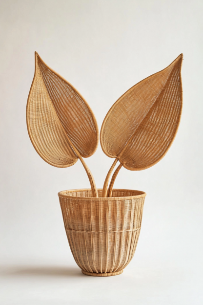 Bamboo weaving is used to decorate the tea tasting table, Chinese-style homestay restaurant, Japanese-style guest dining and tea room - Image 8