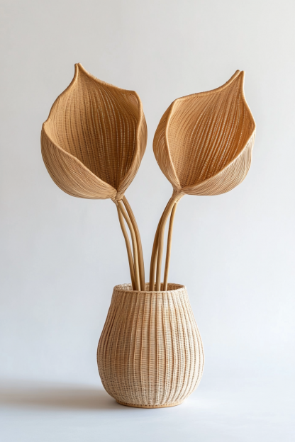 Vase ornaments, living room flower arrangements, modern, simple, light luxury, and high-end artificial floral art - Image 8