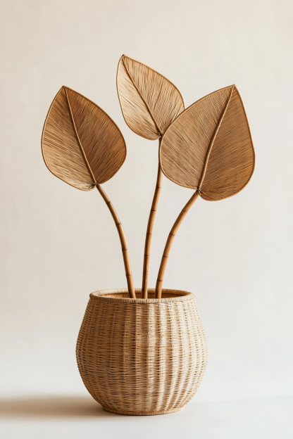 Creative Nordic modern style resin white multi-petal vase, living room ornament, dried flower arrangement, high-end dining table decoration - Image 9