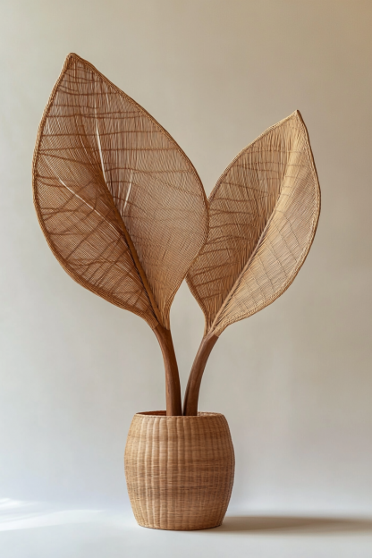 Creative Nordic modern style resin white multi-petal vase, living room ornament, dried flower arrangement, high-end dining table decoration - Image 6