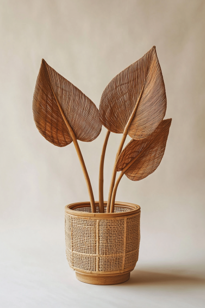 Artistic and creative solid wood vases and ornaments for homestays, hotels, model rooms, living rooms and entrance halls, high-end dried flower vases - Image 8