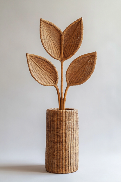 Wabi-sabi style retro coarse earthenware vase, earthenware jar, new Chinese-style flower vase decoration, Xuan Guan homestay hydroponic model room display item - Image 7