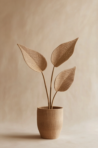 Wicker hanging ornaments, bedroom dining table, entrance hall, homestay, Nordic artificial flower vase, French retro flower vase, living room - Image 8