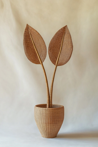 Artistic and creative solid wood vases and ornaments for homestays, hotels, model rooms, living rooms and entrance halls, high-end dried flower vases - Image 5
