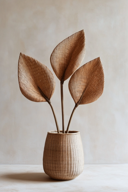 Artistic and creative solid wood vases and ornaments for homestays, hotels, model rooms, living rooms and entrance halls, high-end dried flower vases - Image 4
