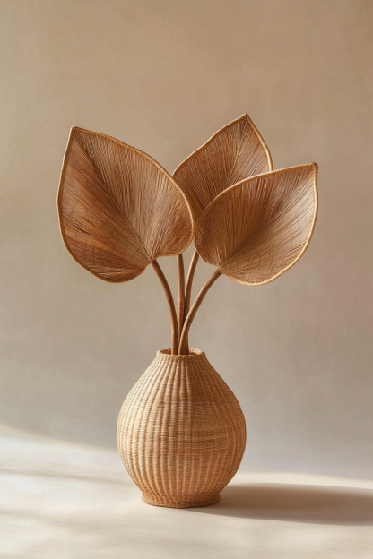 Wicker leaf ornaments, wicker leaf ornaments, wicker leaf ornaments - Image 10