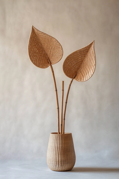 Creative Nordic modern style resin white multi-petal vase, living room ornament, dried flower arrangement, high-end dining table decoration - Image 5