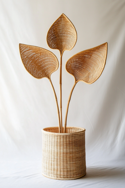 Creative Nordic modern style resin white multi-petal vase, living room ornament, dried flower arrangement, high-end dining table decoration - Image 4