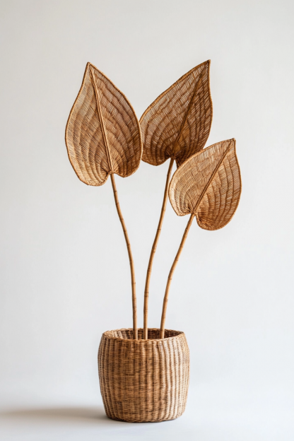 Creative Nordic modern style resin white multi-petal vase, living room ornament, dried flower arrangement, high-end dining table decoration - Image 3