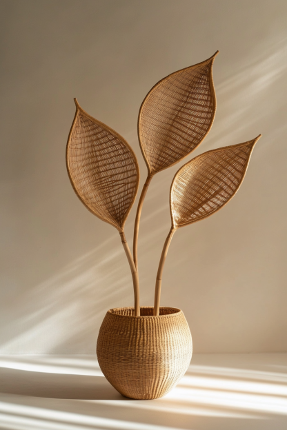 Creative Nordic modern style resin white multi-petal vase, living room ornament, dried flower arrangement, high-end dining table decoration - Image 2