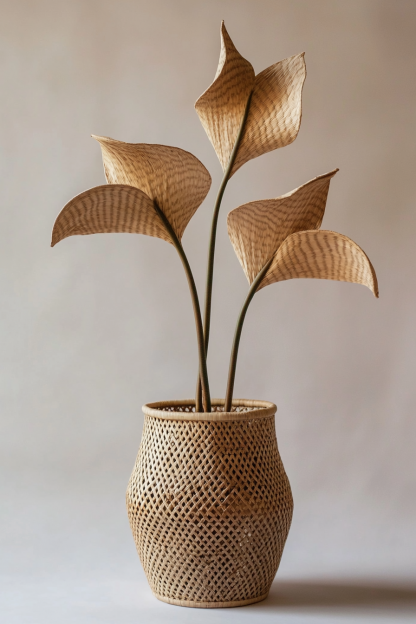 Wicker leaf ornaments, wicker leaf ornaments, wicker leaf ornaments - Image 9