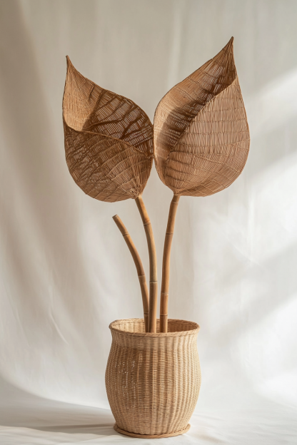 Wicker leaf ornaments, wicker leaf ornaments, wicker leaf ornaments - Image 8