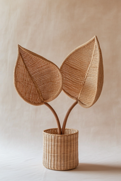 Wicker leaf ornaments, wicker leaf ornaments, wicker leaf ornaments - Image 7