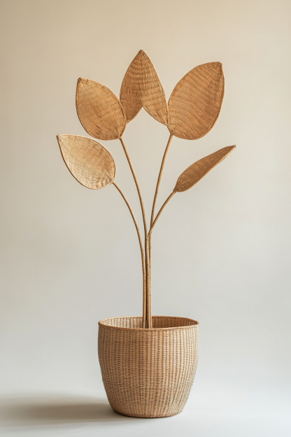 Wabi-sabi style light luxury ceramic vase, white creative irregular dried flower arrangement, living room and study countertop vase - Image 9