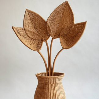 Wicker flower POTS, money tree plant flower baskets, hand-woven baskets, wicker baskets, green plant bamboo baskets, woven vases