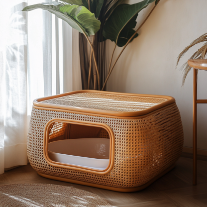 All-season universal cat beds, wicker cat cages, cat beds, cat toilets, and cat litter boxes - Image 2