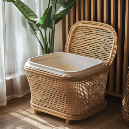 Ceramic outdoor pet litter box, cat litter box, household pet litter bucket, cat litter box, cat toilet - Image 7