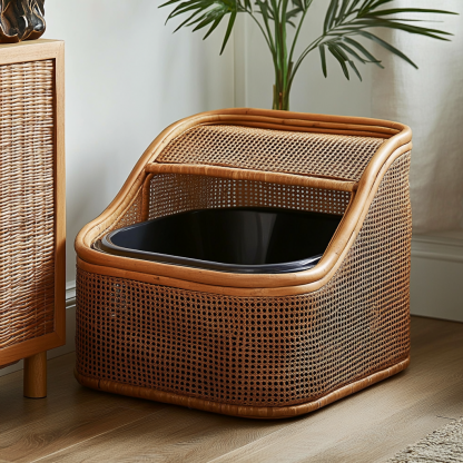 Cat litter box, cat toilet, closed cat sleeping bag, mostly fresh and light pet supplies, residential sunny - Image 9